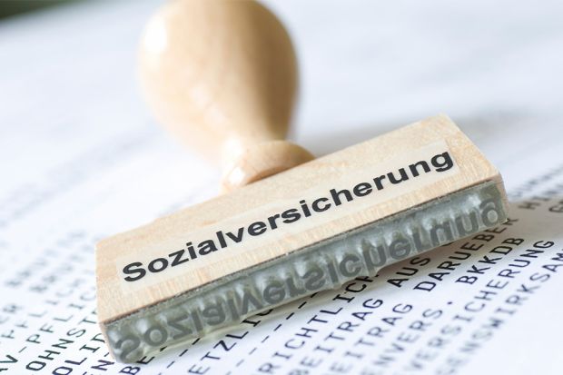 Foto: Holzstempel Sozialversicherung