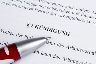 Foto: Stift auf Kündigung